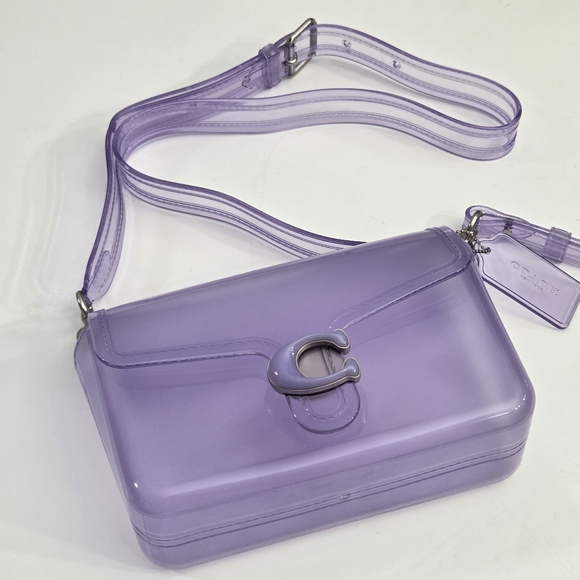 NEW COACH JELLY TABBY BAG - LIGHT VIOLET PURPLE - Picture 2 of 12